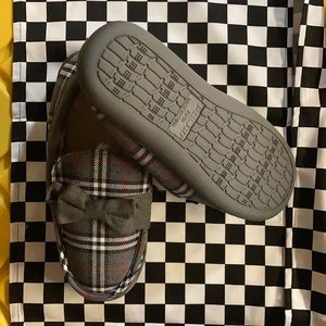 Polar Plaid Slippers Size 8
